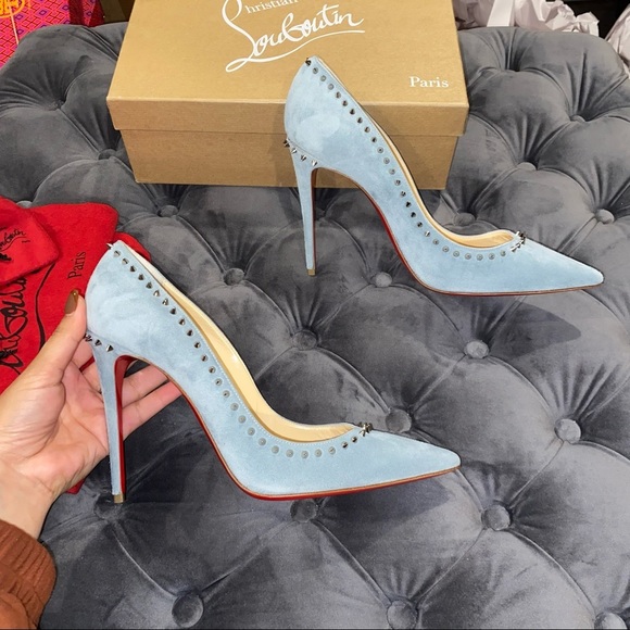 Christian Louboutin Shoes - New Size 40 Christian Louboutin Anjalina 100 Veau Velours Pumps